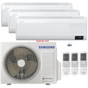  Samsung vonkajšia jednotka FJM-AJ052TXJ3KG/EU (5,2kW) + 3x vnútorná jednotka Windfree Comfort  AR09TXFCAWKNEU (2,5kW)